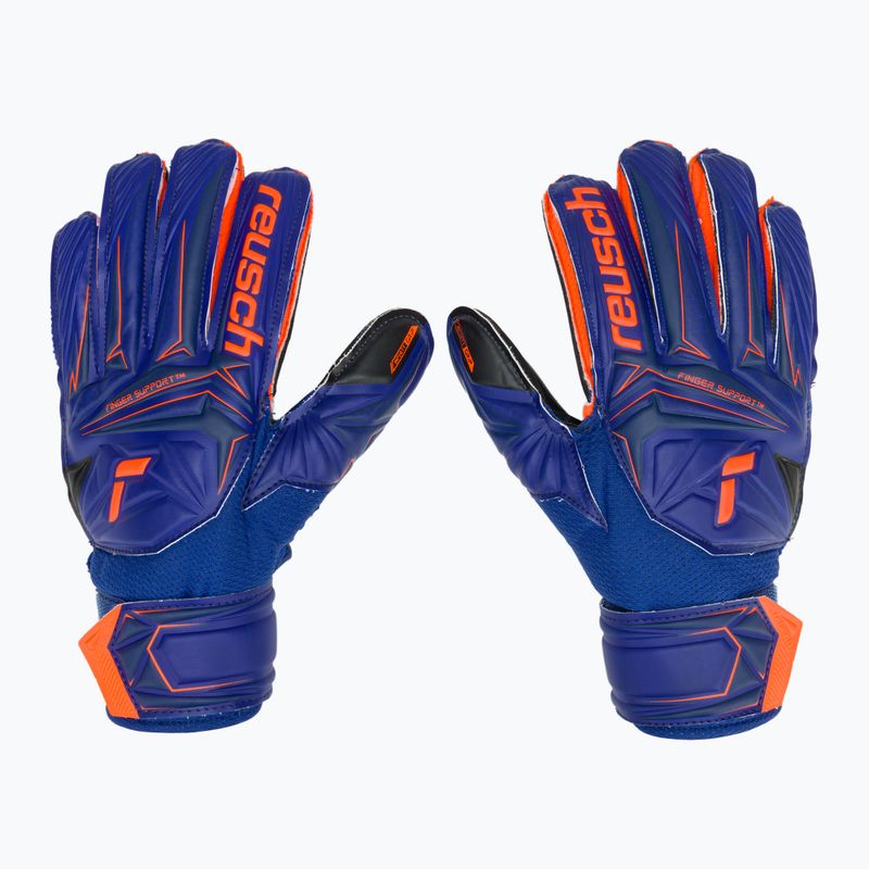 Mănuși de portar pentru copii Reusch Attrakt Infinity Finger Support Junior sharp blue/shocking orange/black 2