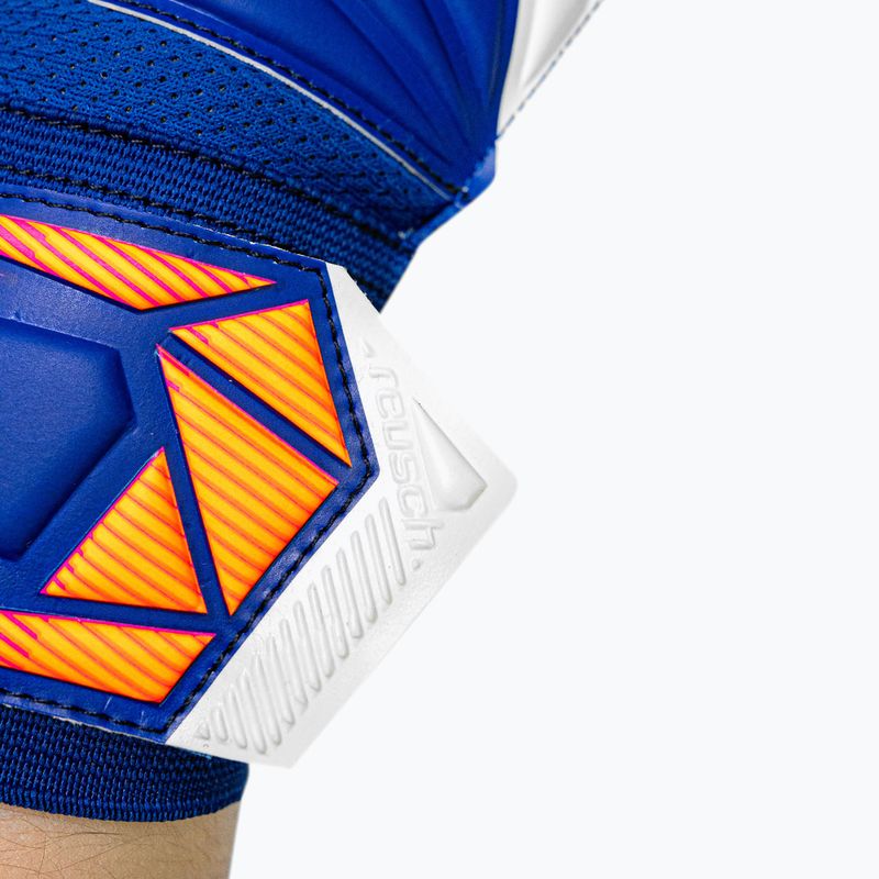 Mănuși de portar Reusch Attrakt Solid sharp blue/white/shocking orange 7