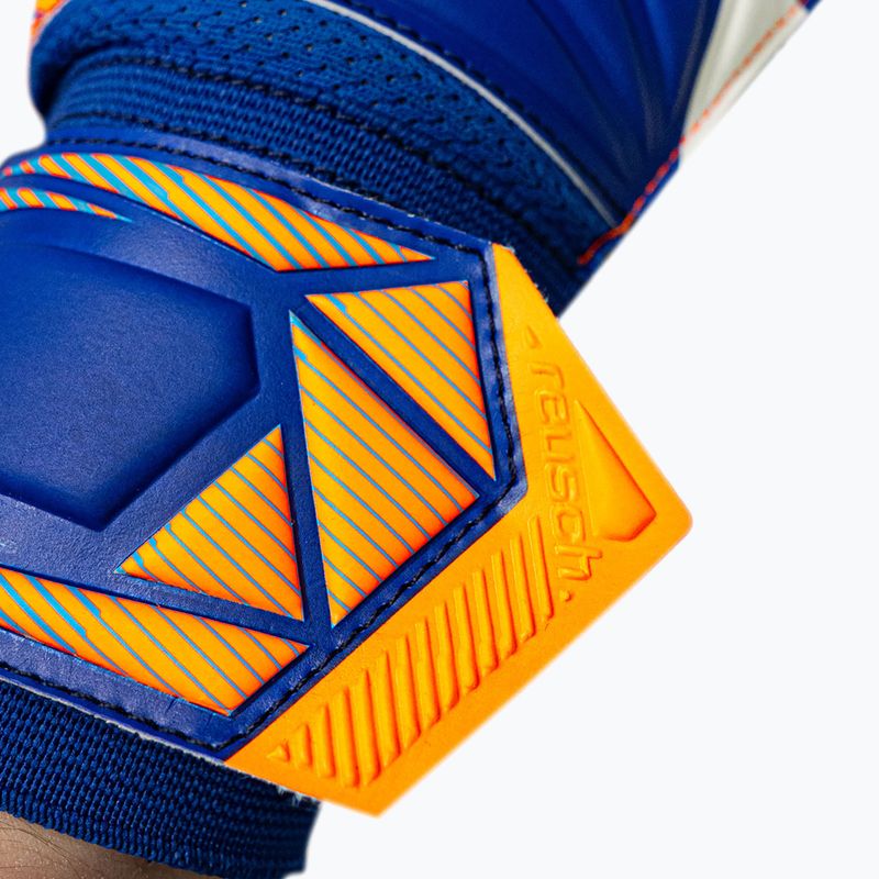 Mănuși de portar Reusch Attrakt Solid sharp blue/shocking orange 7