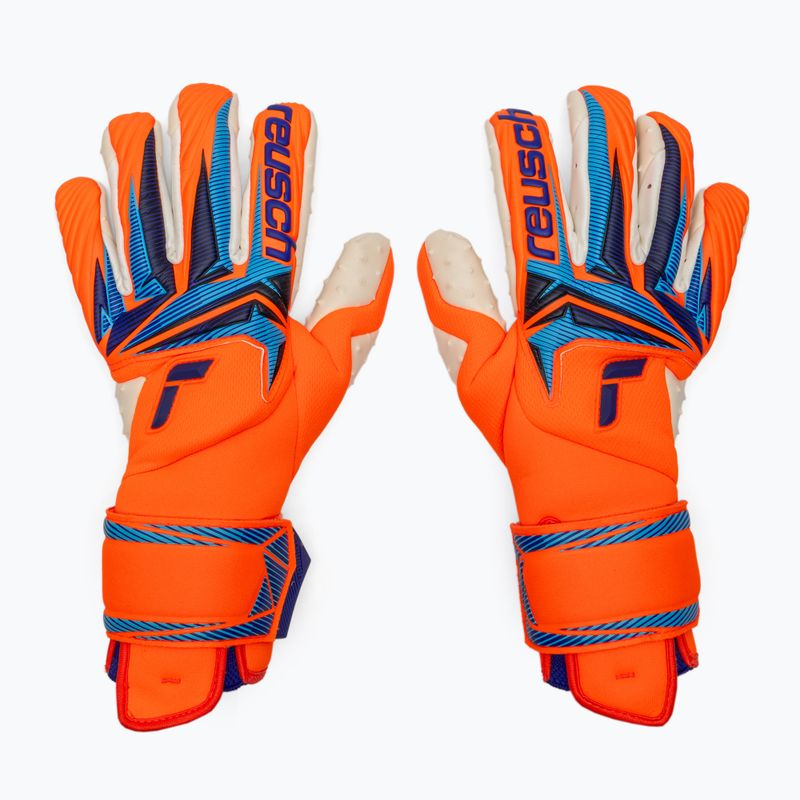 Mănuși de portar Reusch Attrakt SpeedBump Guardian shocking orange/blue 2