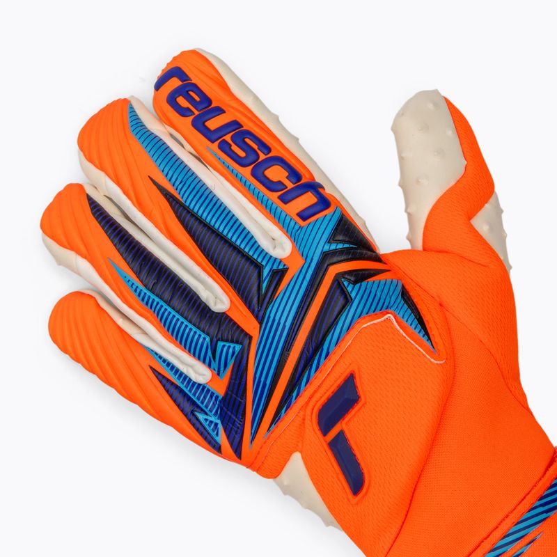 Mănuși de portar Reusch Attrakt SpeedBump Guardian shocking orange/blue 4