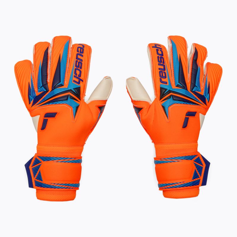 Mănuși de portar Reusch Attrakt Gold X Evolution shocking orange/blue 2