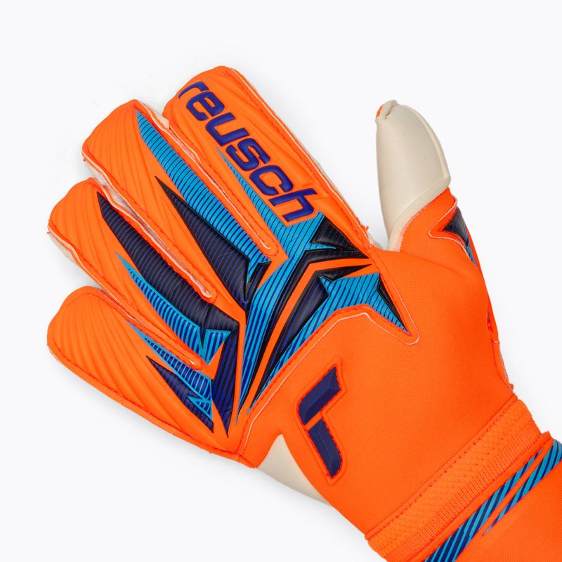 Mănuși de portar Reusch Attrakt Gold X Evolution shocking orange/blue 4