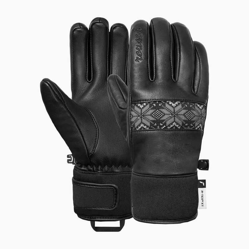 Mănuși de schi pentru femei Reusch Charlize R-Tex XT black/steel gray/silver