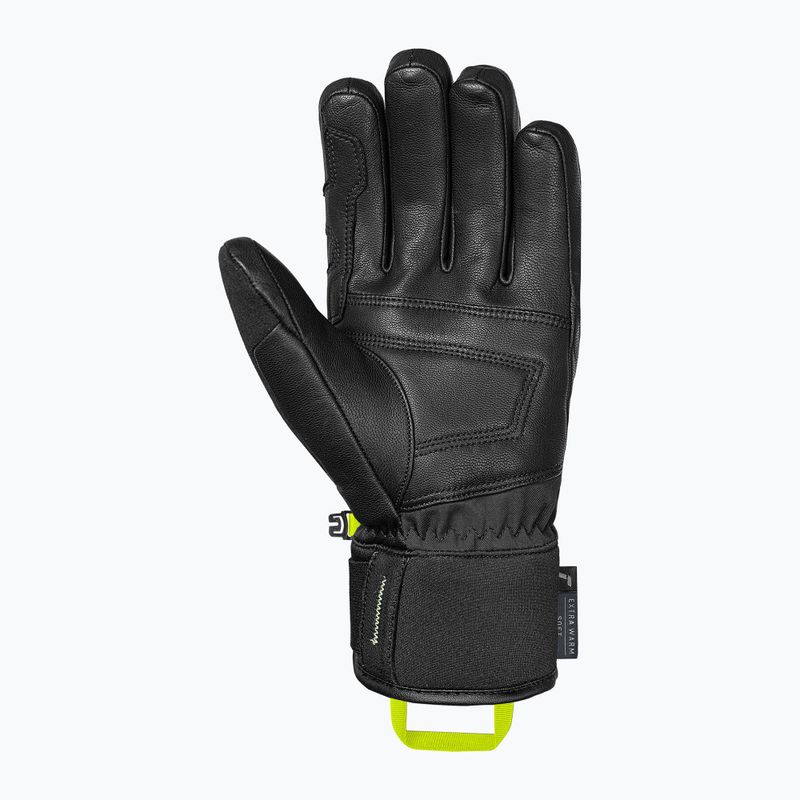 Mănuși de schi Reusch Profi SL black/dark granite/safety yellow 3