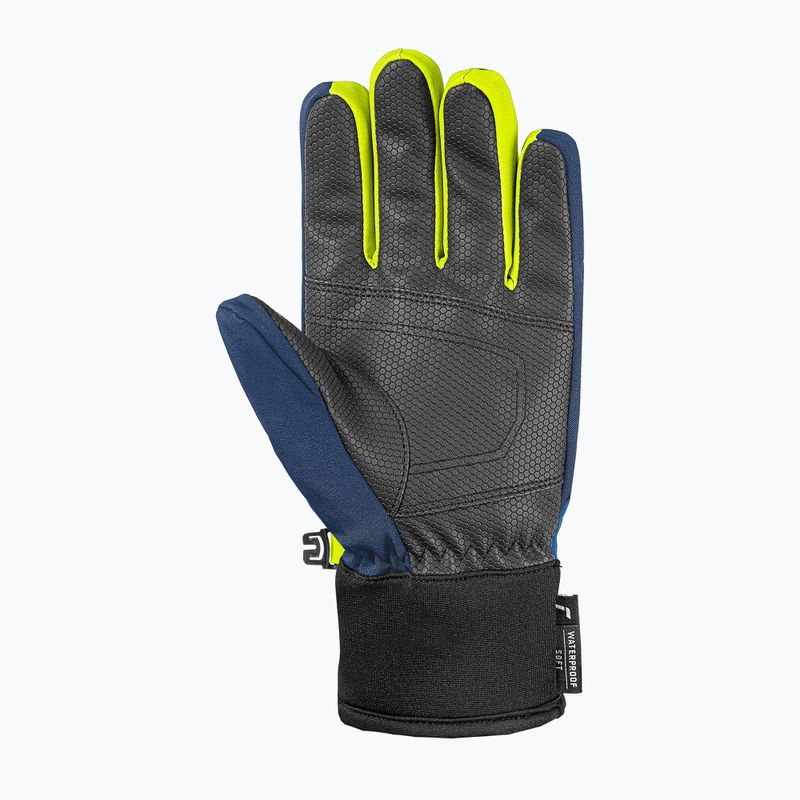 Mănuși de schi pentru copii Reusch Leo R-Tex XT black/imperial blue/safety yellow 3