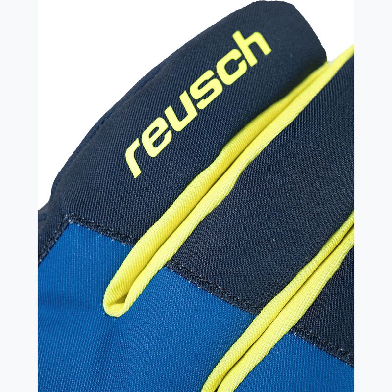 Mănuși de schi pentru copii Reusch Leo R-Tex XT black/imperial blue/safety yellow 4
