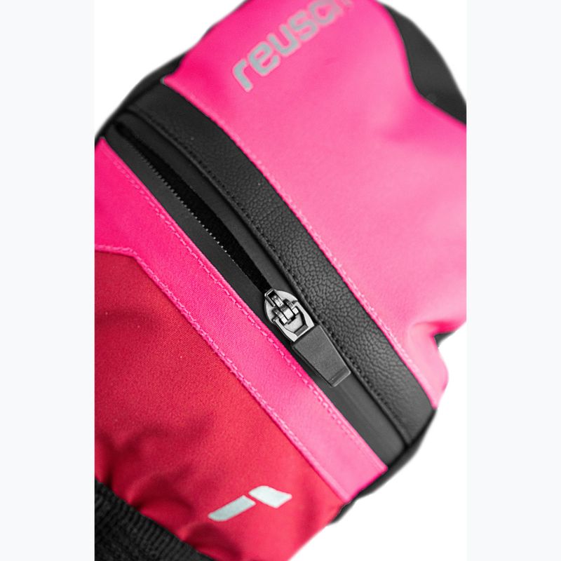 Mănuși de schi pentru copii Reusch Lan R-Tex XT Mitten cerise/pink glo 5