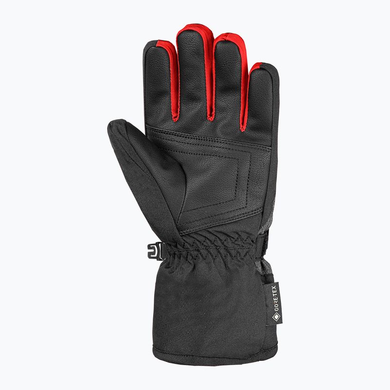 Mănuși de schi pentru copii Reusch Rocket GORE-TEX black/black melange/fire red 3