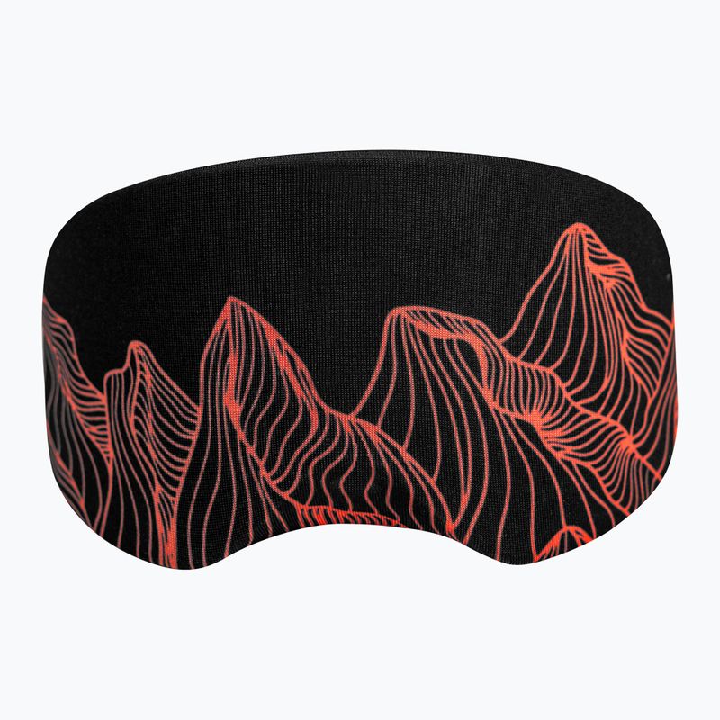 Husă pentru ochelari Reusch Goggle Cover black/fluo red 3