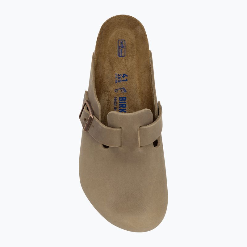 Papuci BIRKENSTOCK Boston SFB LEOI Regular tabacco brown 5
