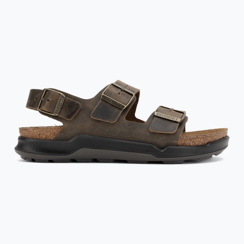 Sandale pentru bărbați BIRKENSTOCK Milano Crosstown Oiled Leather Regular faded khaki 2