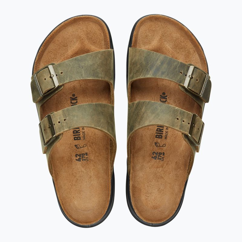 Papuci BIRKENSTOCK Arizona CT LEOI Regular faded khaki 10
