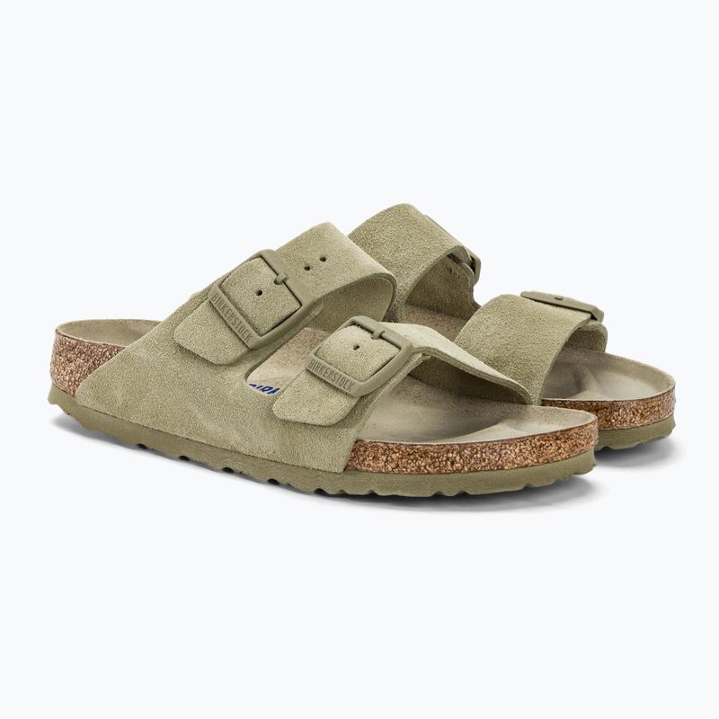 Papuci BIRKENSTOCK Arizona Suede Narrow faded khaki 4
