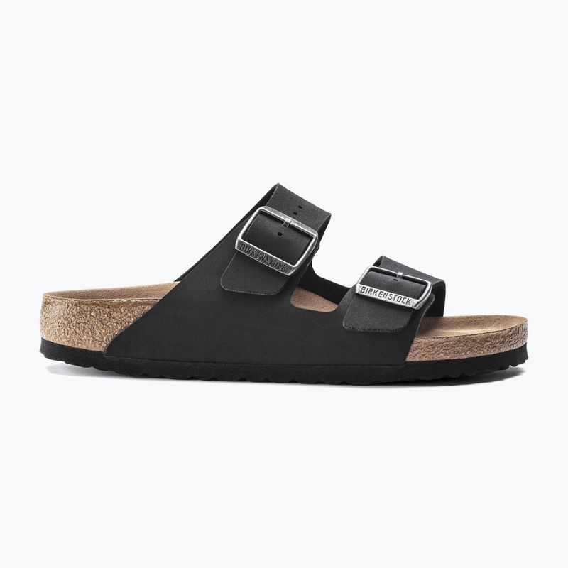 Șlapi BIRKENSTOCK Arizona Vegan Birkibuc Narrow black 2