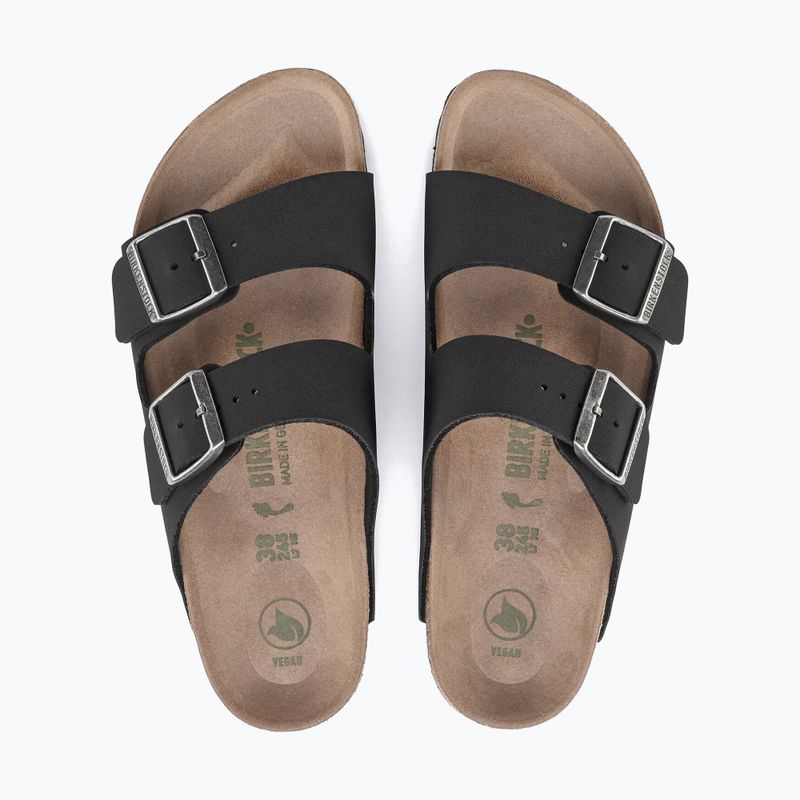 Șlapi BIRKENSTOCK Arizona Vegan Birkibuc Narrow black 4