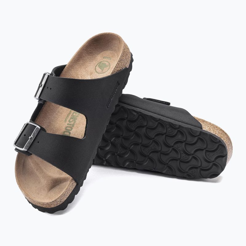 Șlapi BIRKENSTOCK Arizona Vegan Birkibuc Narrow black 5