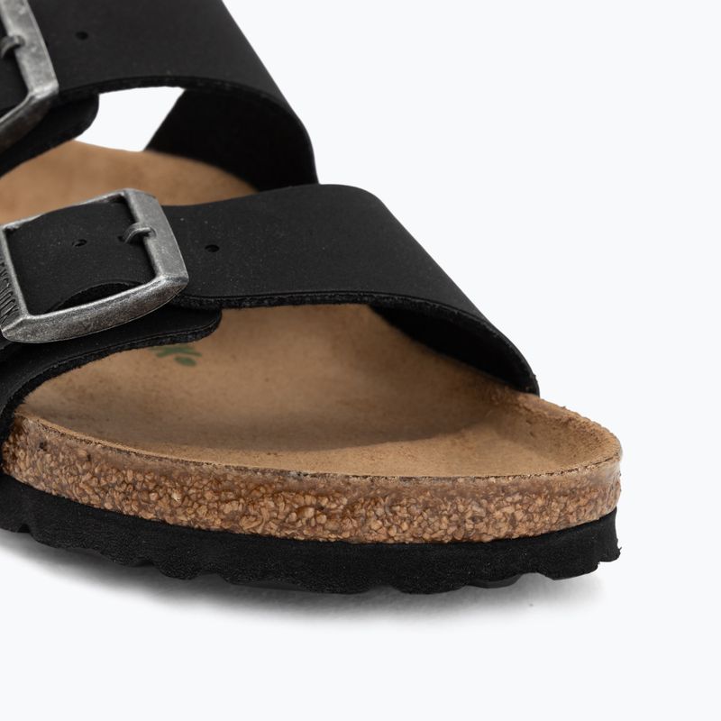 Șlapi BIRKENSTOCK Arizona Vegan Birkibuc Narrow black 7