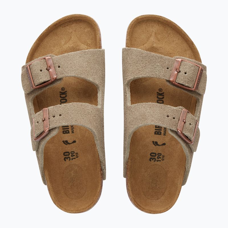 BIRKENSTOCK Arizona Kids LEVE Regular taupe flip-flops 10