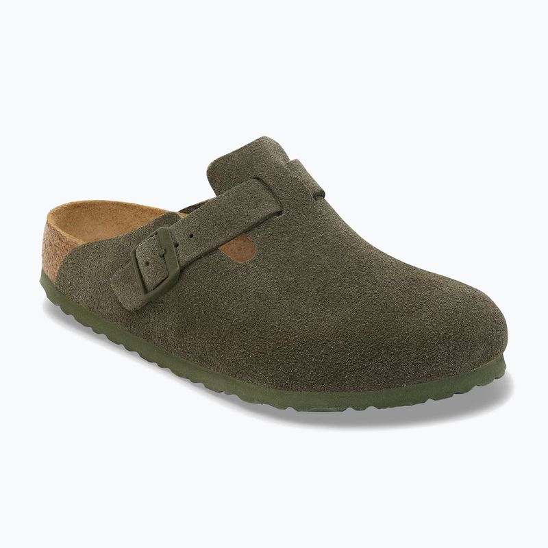 Șlapi BIRKENSTOCK Boston Suede Leather thyme