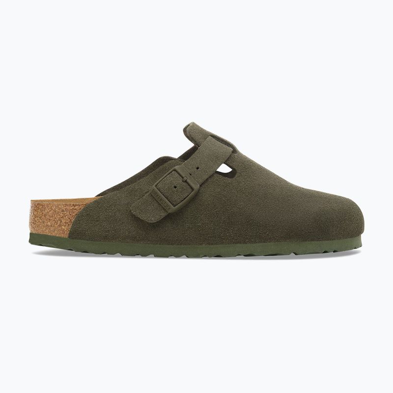 Șlapi BIRKENSTOCK Boston Suede Leather thyme 2