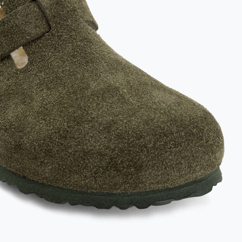 Șlapi BIRKENSTOCK Boston Suede Leather thyme 7