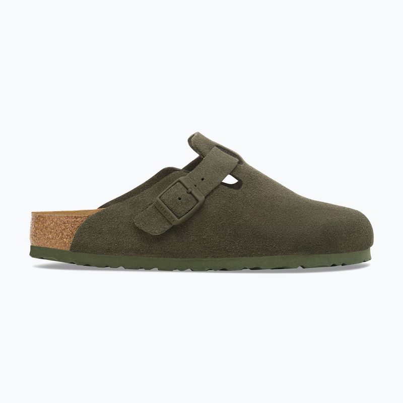 Șlapi BIRKENSTOCK Boston Suede Leather thyme 2