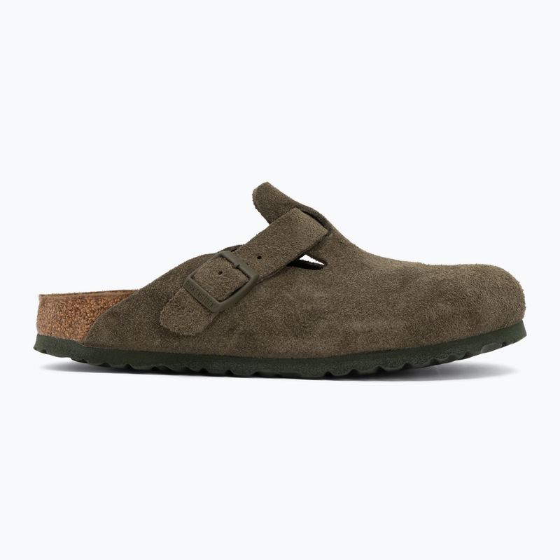 Șlapi BIRKENSTOCK Boston Suede Leather thyme 2