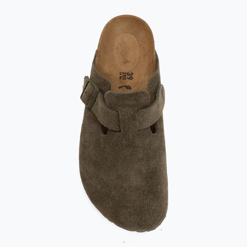Șlapi BIRKENSTOCK Boston Suede Leather thyme 5