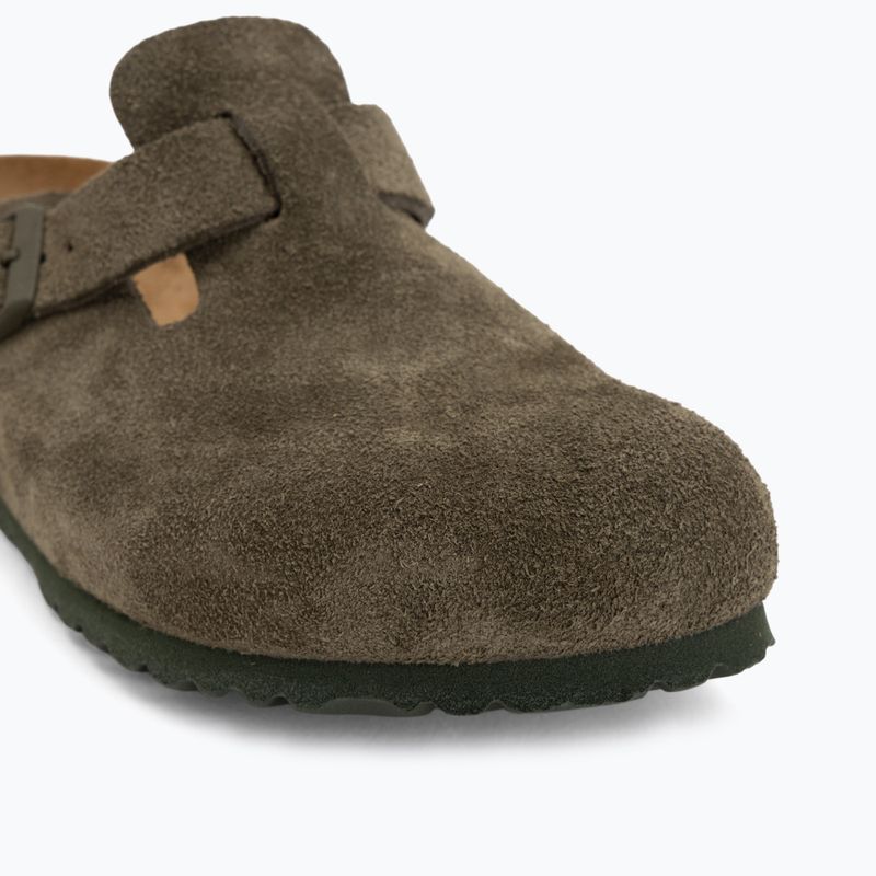 Șlapi BIRKENSTOCK Boston Suede Leather thyme 7