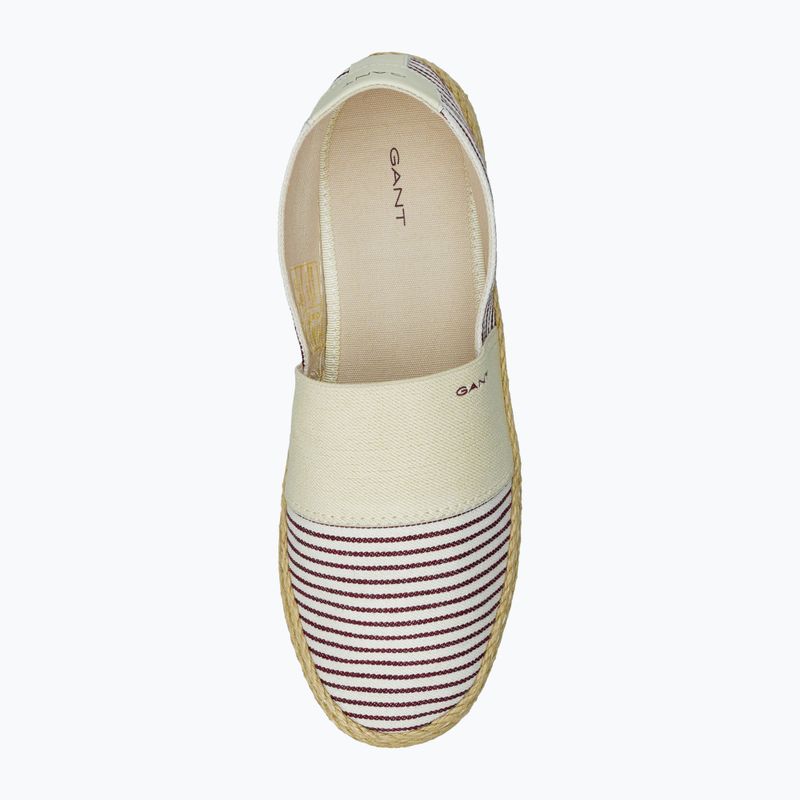 Espadrile de damă GANT Raffiaville brown/cream 5
