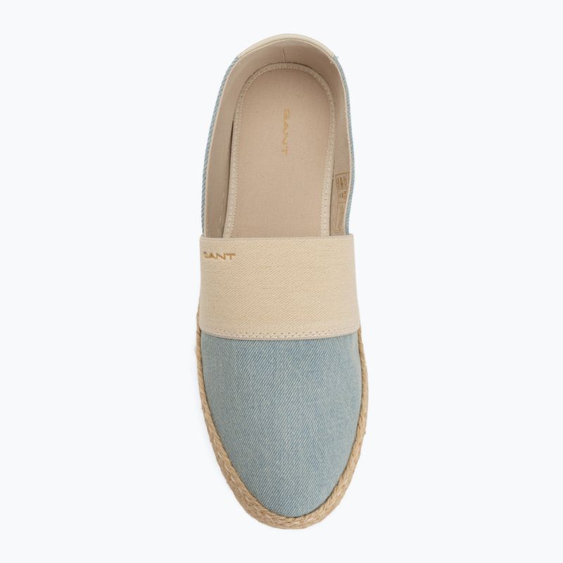 Espadrile de damă GANT Raffiaville light blue/cream 5