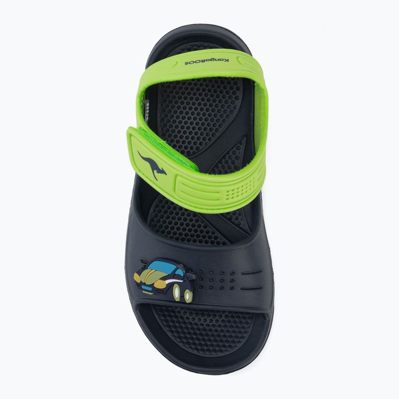 Sandale pentru copii Kangaroos KangaSwim II dark navy/lime 5