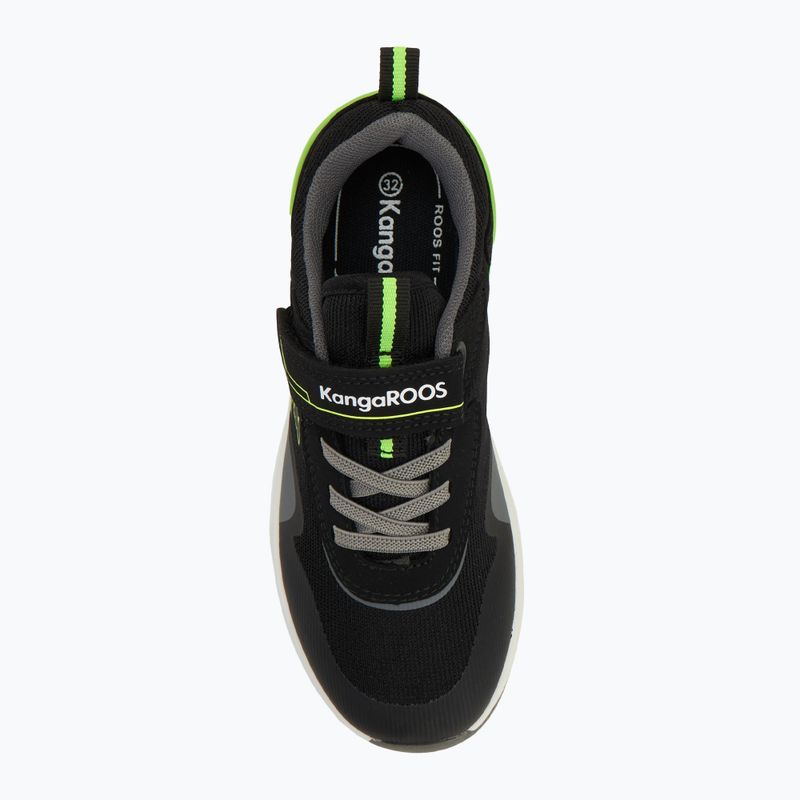 Pantofi pentru copii KangaROOS KD-Gym EV jet black/neon yellow 5