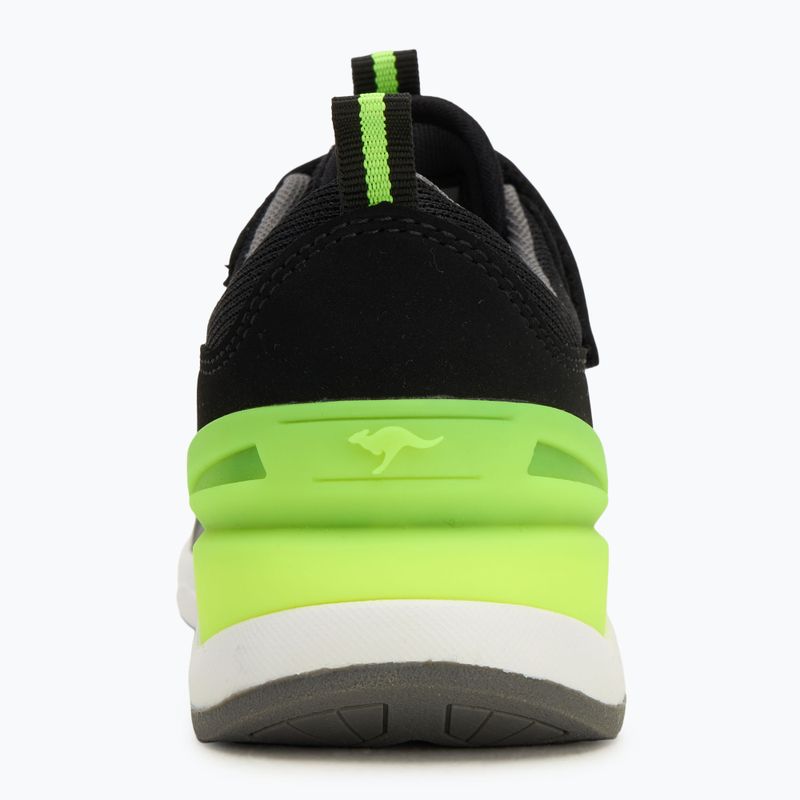 Pantofi pentru copii KangaROOS KD-Gym EV jet black/neon yellow 6