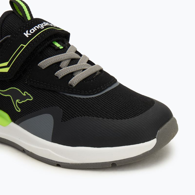 Pantofi pentru copii KangaROOS KD-Gym EV jet black/neon yellow 7