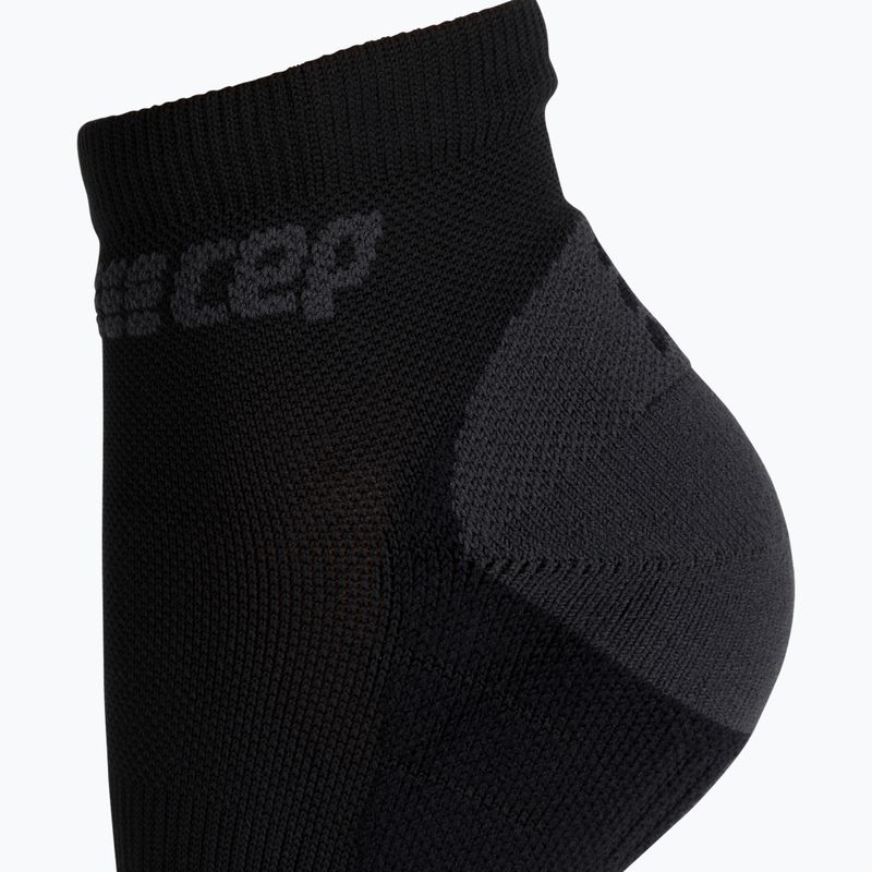 Șosete compresive de alergat pentru femei CEP Low-Cut 3.0 negre WP4AVX2 3