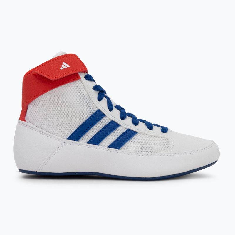 Încălțăminte de wrestling pentru copii adidas Havoc white blue red 2
