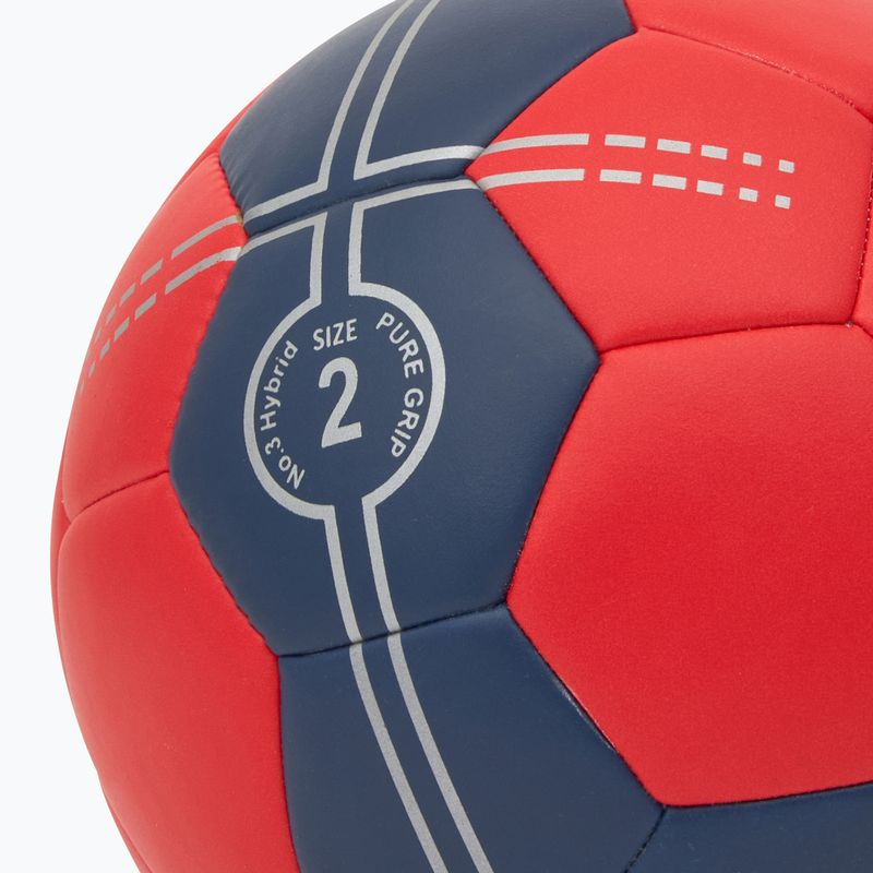 Minge de handbal ERIMA Pure Grip No. 3 Hybrid red/new navy mărimea 2 3