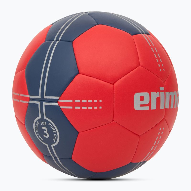 Minge de handbal ERIMA Pure Grip No. 3 Hybrid red/new navy mărimea 3 2