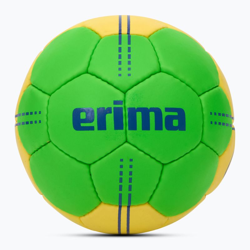 Minge de handbal ERIMA Pure Grip No. 4 green/yellow mărimea 0
