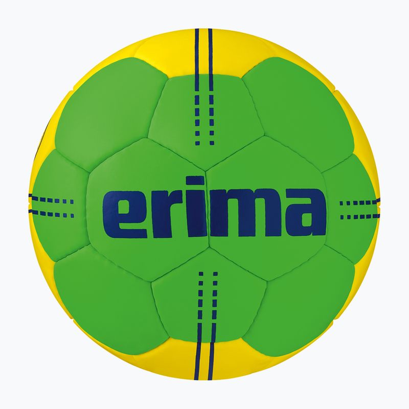 Minge de handbal ERIMA Pure Grip No. 4 green/yellow mărimea 1
