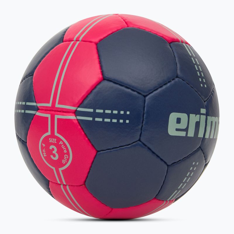 Minge de handbal ERIMA Pure Grip No. 4 new navy/pink mărimea 3 2