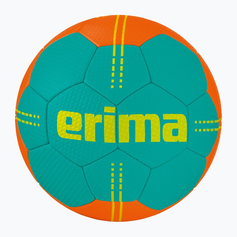 Minge de handbal pentru copii ERIMA Pure Grip Junior columbia/orange mărimea 0