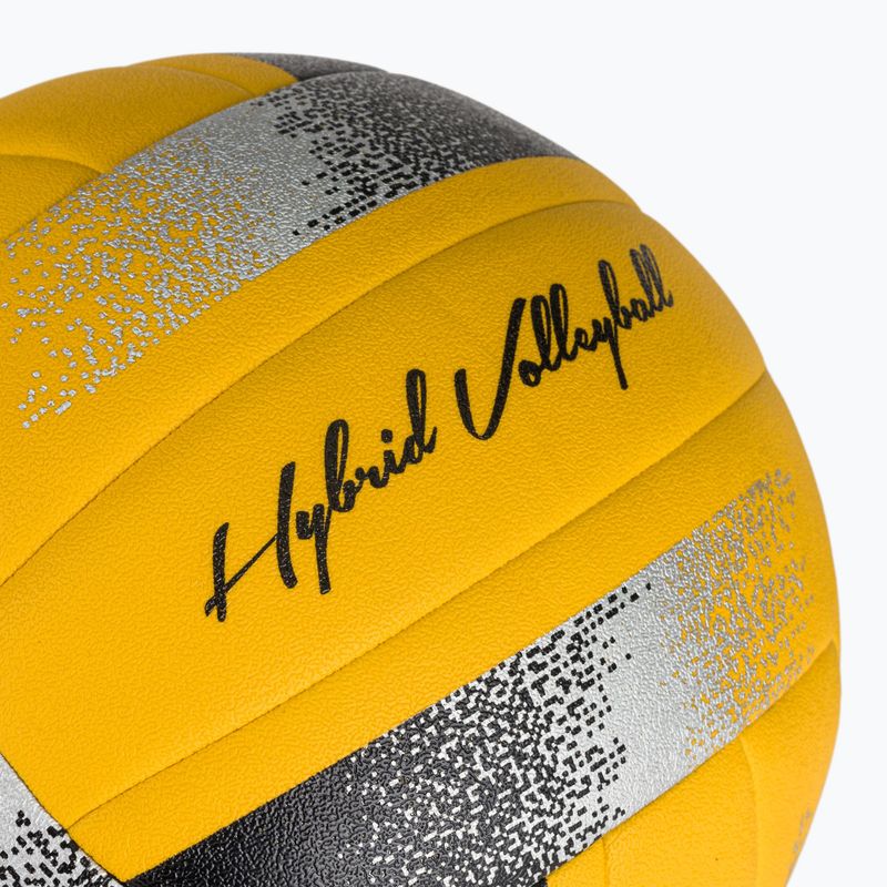Minge de volei ERIMA Hybrid Volleyball yellow/black/silver 3