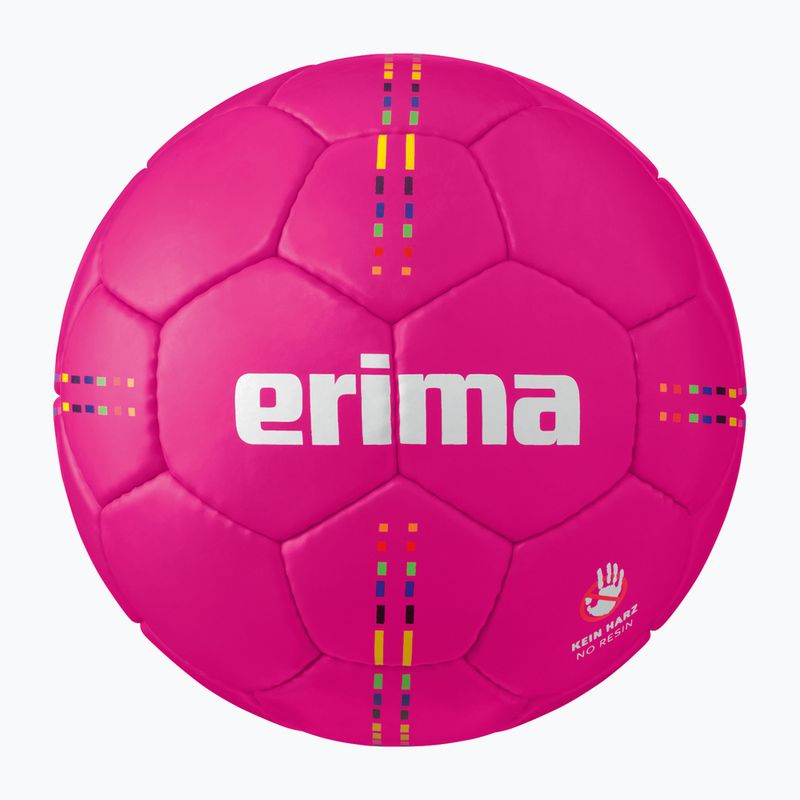 Minge de handbal ERIMA Pure Grip No. 5 Wax-Free pink mărimea 1