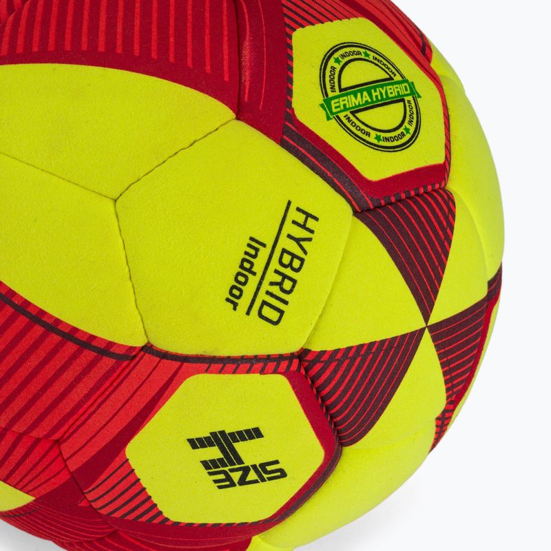 Minge de fotbal ERIMA Hybrid Indoor yellow/red mărime 4 3