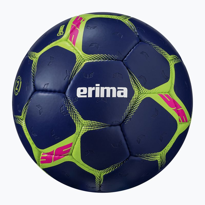 Minge de handbal ERIMA Flash Pro blue/lime mărime 2