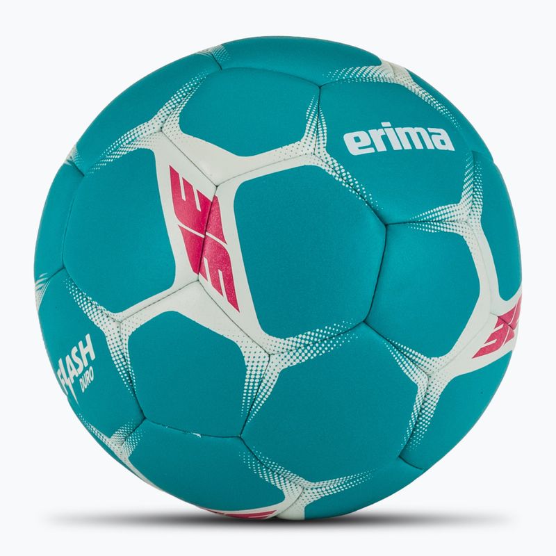 Minge de handbal ERIMA Flash Duro turquoise/grey mărime 1 2