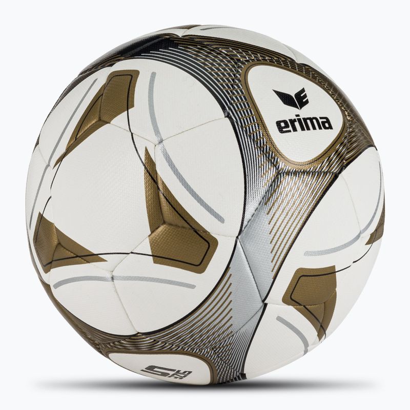 Minge de fotbal ERIMA Hybrid Training white/gold mărime 5 2